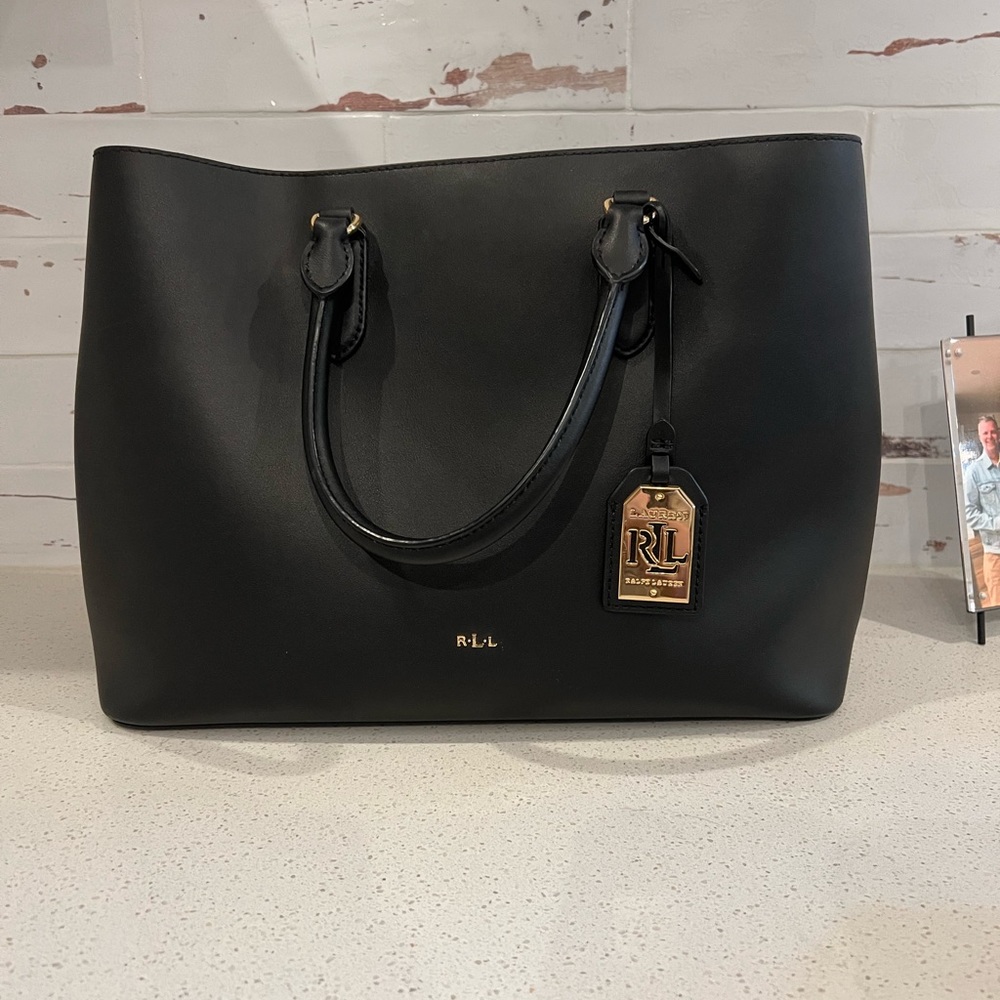 Ralph Lauren leather large Marcy satchel bag